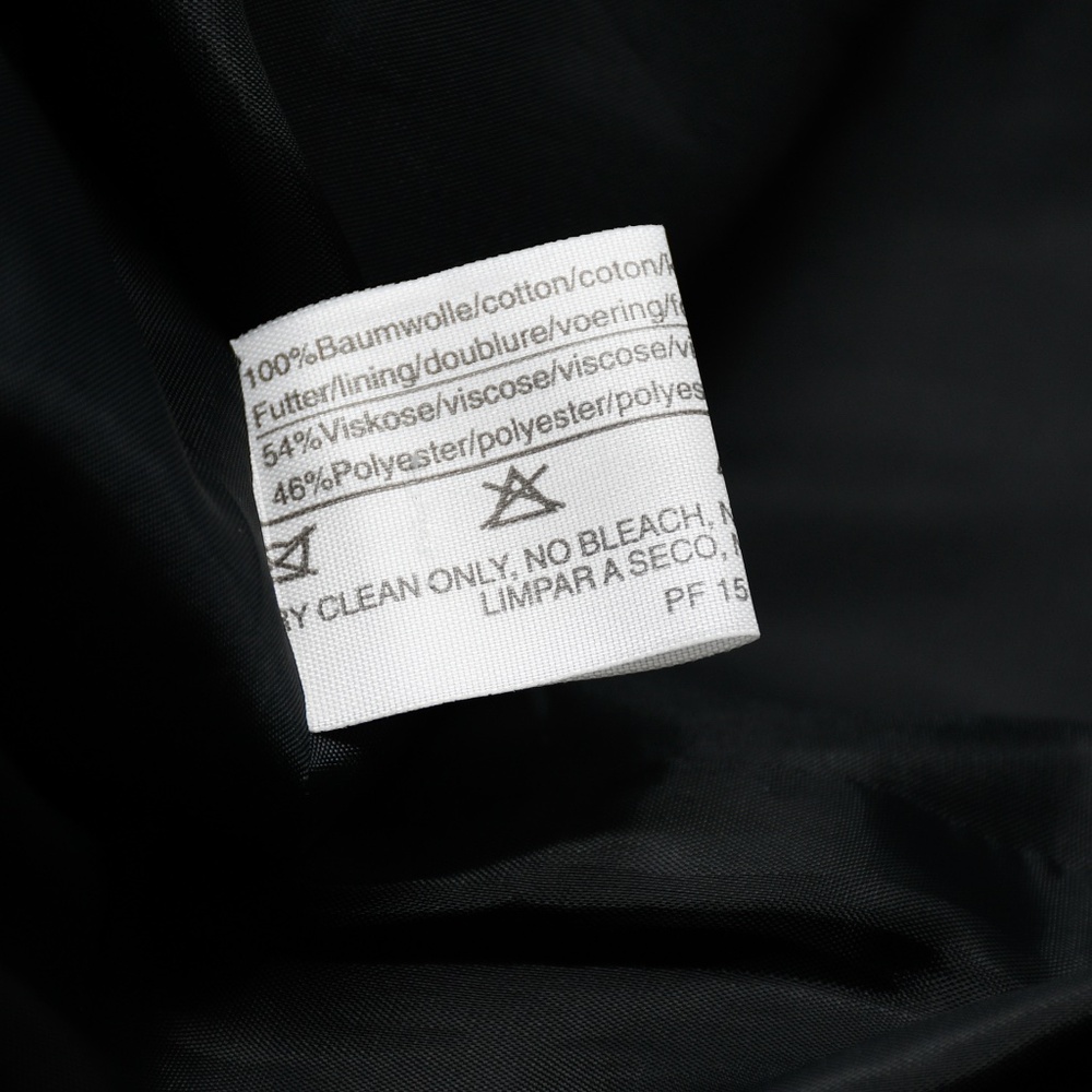 LOUIS FERAUD Rusty Bronze and Black Cotton Jacket Blazer US 14 Made in Germany - Picture 8 of 9